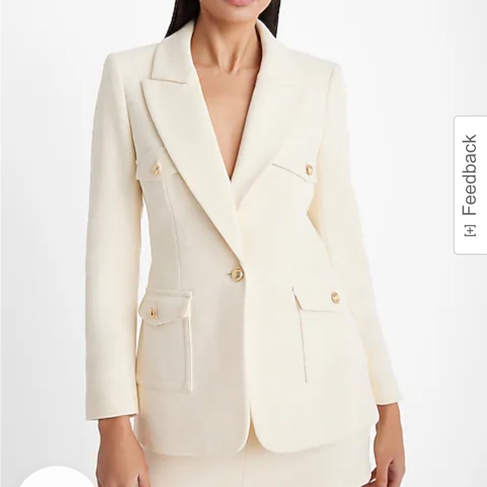Textured Novelty Button
Utility Blazer